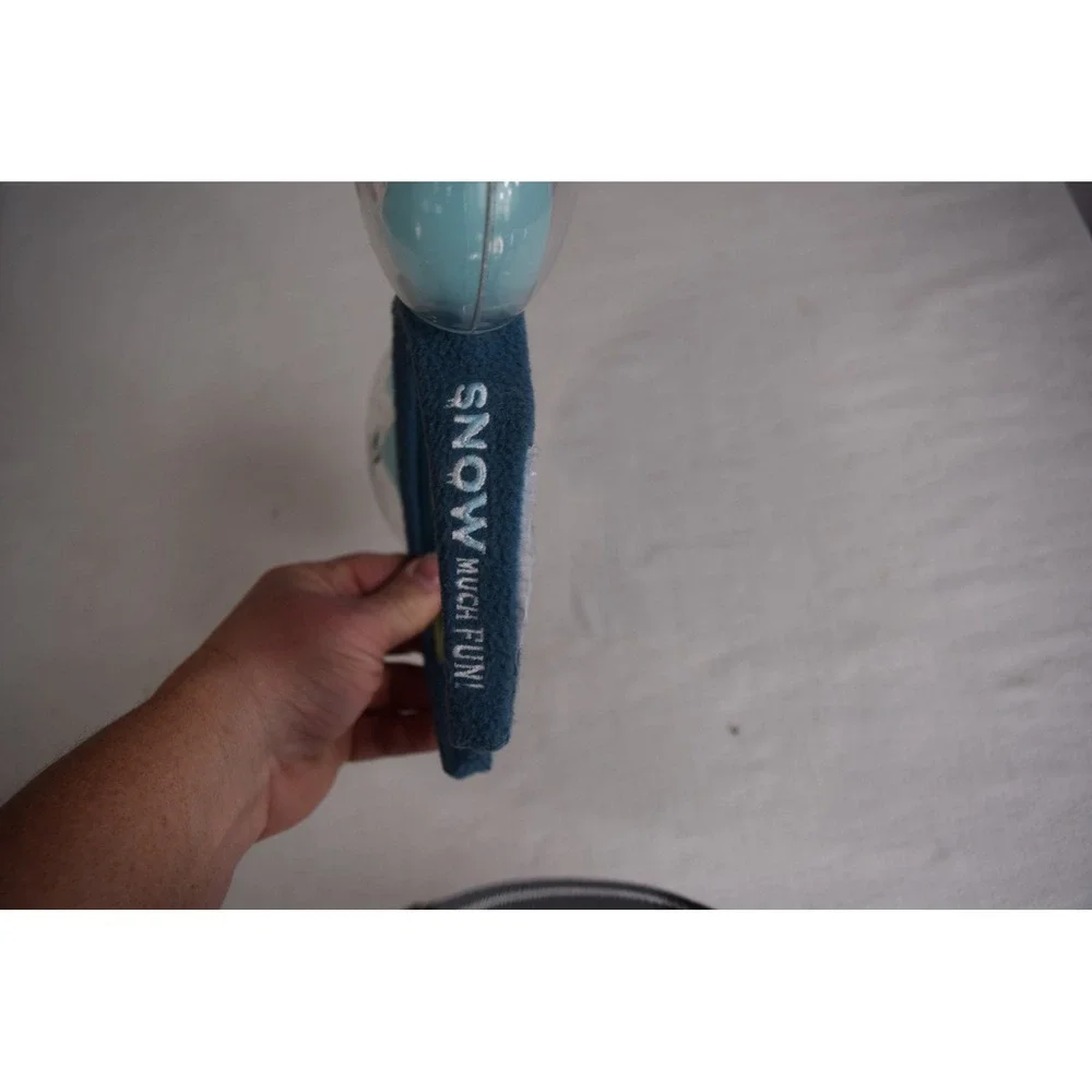 Disney Mickey Ears Headband Balloon Snowman Snow Winter Theme Blue Kids
